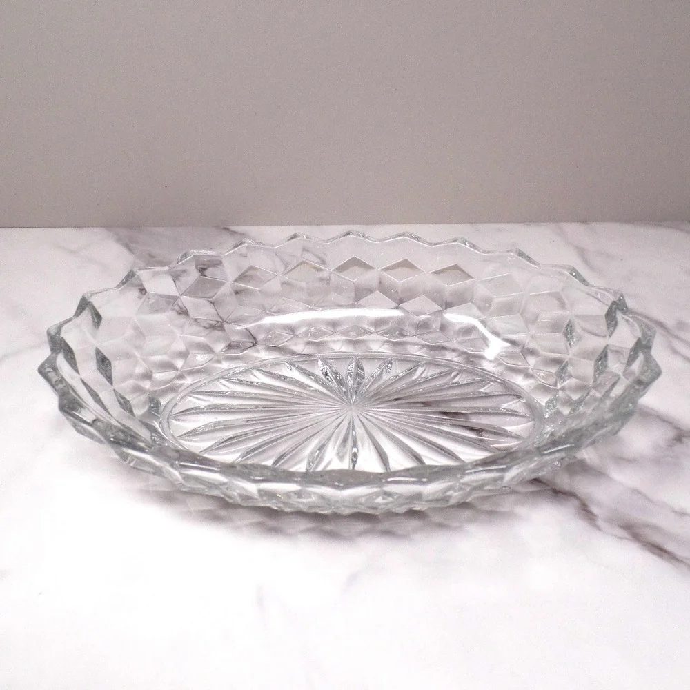 Vintage Fostoria American Clear (2056) Oval Vegetable Dish (836)
